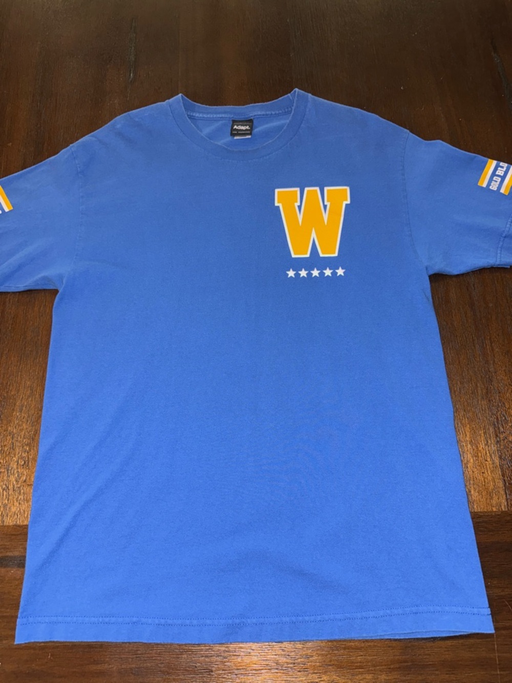 Adapt Gold Blooded 30 Shirt Large Warriors Colors Curry